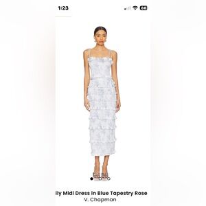 V Chapman Geranium Dress Lt Blue